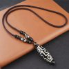 Tibetan Nine-Eye Dzi Bead Wealth Protection Necklace Tibetan Nine-Eye Dzi Bead Wealth Protection Necklace