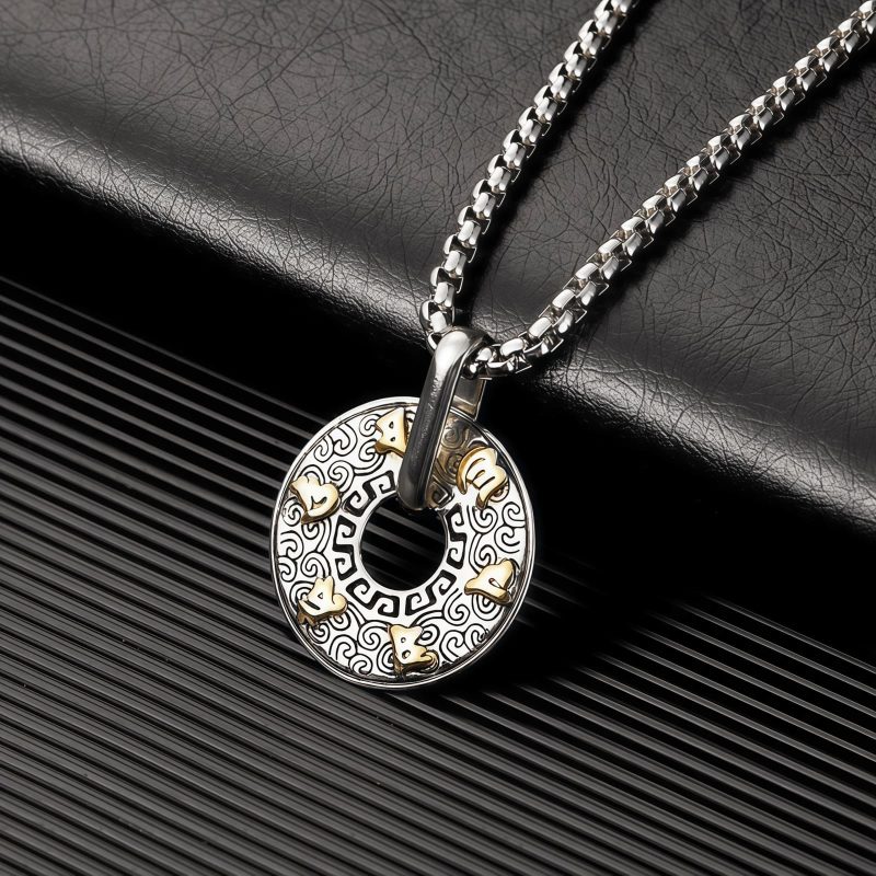 Tibetan Om Mani Padme Hum Peace Necklace Pendant Tibetan Om Mani Padme Hum Peace Necklace Pendant