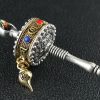 Tibetan Om Mani Padme Hum Prayer Wheel Car Hanging Ornament Tibetan Om Mani Padme Hum Prayer Wheel Car Hanging Ornament