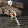 Tibetan Om Mani Padme Hum Prayer Wheel Car Hanging Ornament Tibetan Om Mani Padme Hum Prayer Wheel Car Hanging Ornament