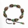 Pulsera Tibetana de Protección con Cuenta Dzi de Tres Ojos Tibetan Three-Eyed Dzi Bead Protection Bracelet