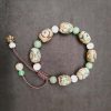 Pulsera Tibetana de Protección con Cuenta Dzi de Tres Ojos Tibetan Three-Eyed Dzi Bead Protection Bracelet