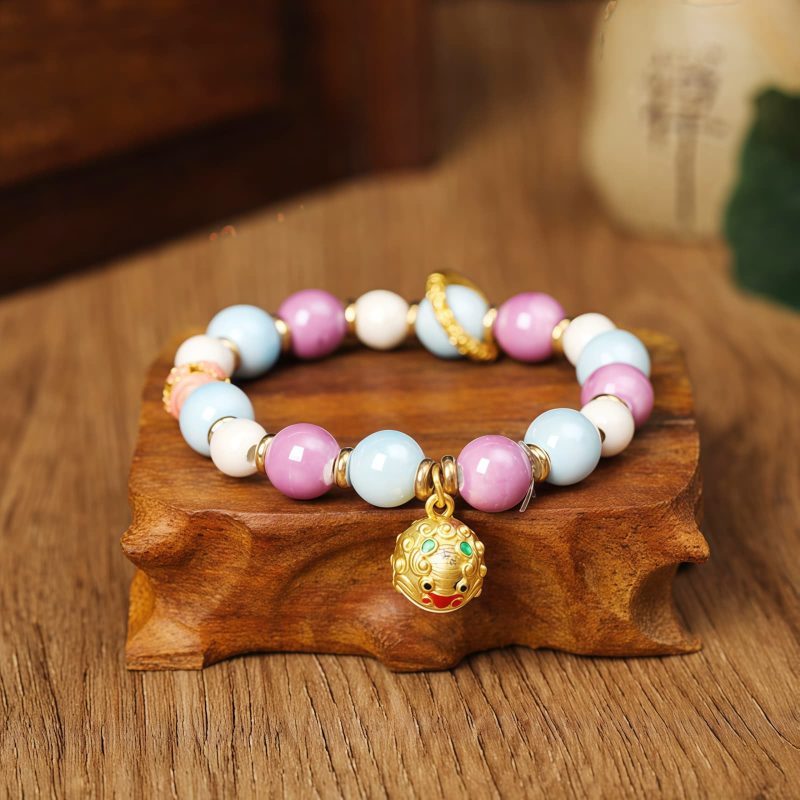 Tibetan Zakiram Goddess of Wealth Liuli Glass Protection Bracelet Tibetan Zakiram Goddess of Wealth Liuli Glass Protection Bracelet