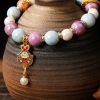 Tibetan Zakiram Goddess of Wealth Liuli Glass Protection Bracelet Tibetan Zakiram Goddess of Wealth Liuli Glass Protection Bracelet