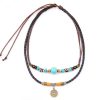 Turquoise Dzi Bead Protection Necklace Turquoise Dzi Bead Protection Necklace