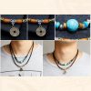 Turquoise Dzi Bead Protection Necklace Turquoise Dzi Bead Protection Necklace
