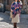 Candy Color Braided Tibetan Tassel Shawl Candy Color Braided Tibetan Tassel Shawl