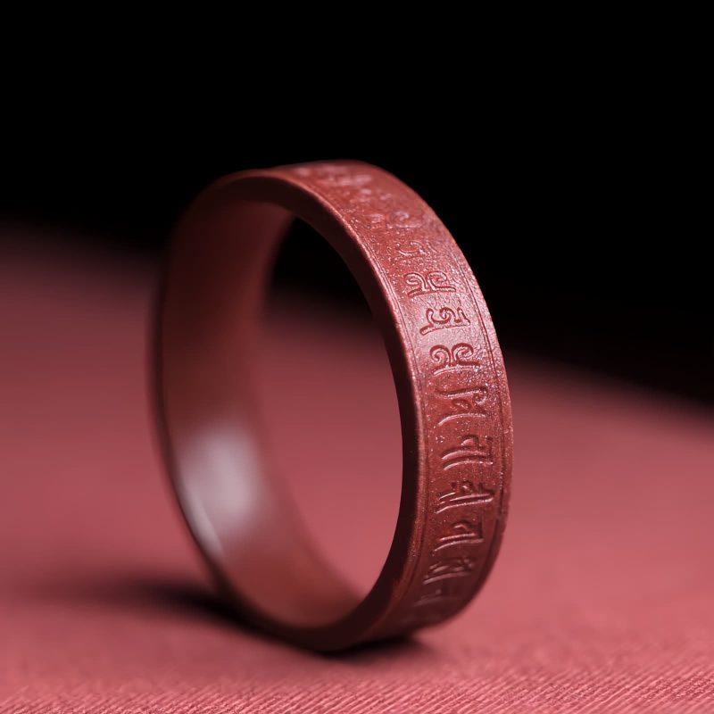 Cinnabar Om Mani Padme Hum Blessing Ring Cinnabar Om Mani Padme Hum Blessing Ring