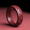 Cinnabar Om Mani Padme Hum Blessing Ring Cinnabar Om Mani Padme Hum Blessing Ring