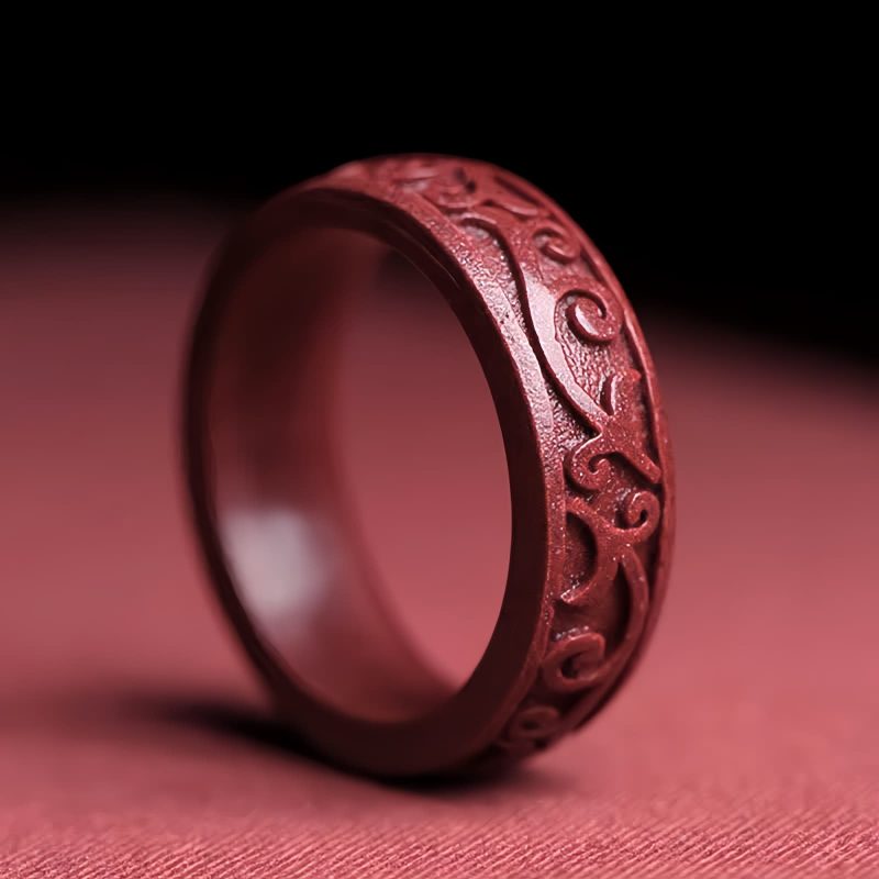 Cinnabar Om Mani Padme Hum Blessing Ring Cinnabar Om Mani Padme Hum Blessing Ring