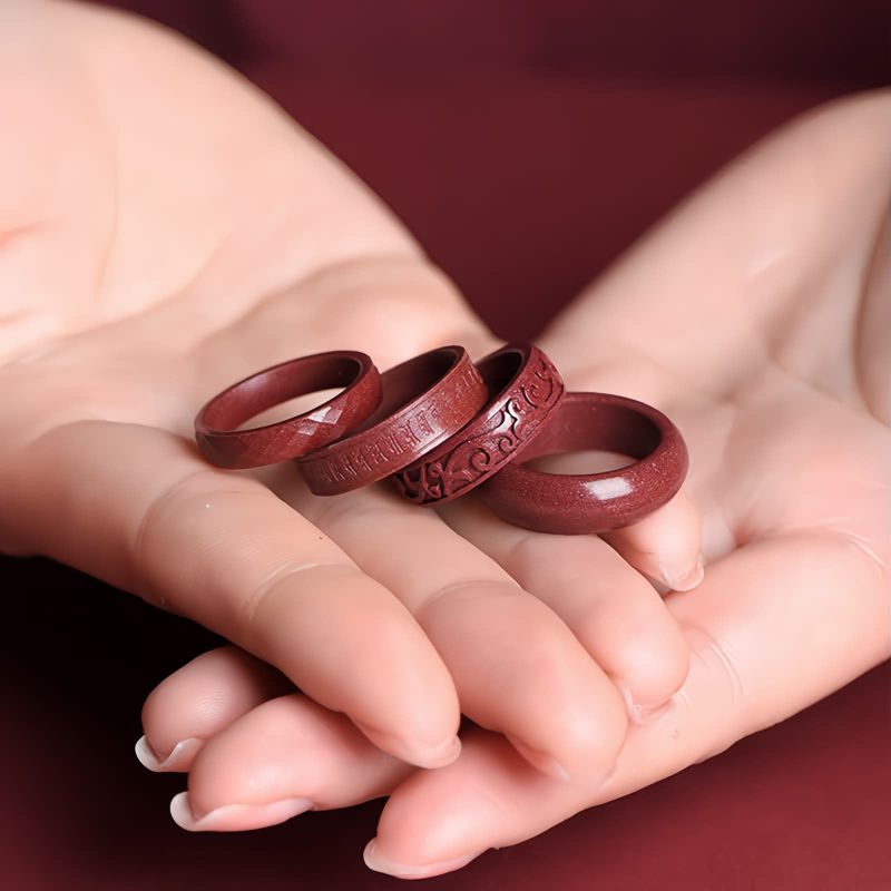 Cinnabar Om Mani Padme Hum Blessing Ring Cinnabar Om Mani Padme Hum Blessing Ring