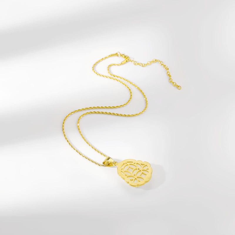 Gold-Filled Laughing Buddha Jade Necklace Gold-Filled Laughing Buddha Jade Necklace