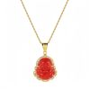 Gold-Filled Laughing Buddha Jade Necklace Gold-Filled Laughing Buddha Jade Necklace