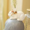 14k Gold Plated Fu Lu Shou Peach Moonstone Ring 14k Gold Plated Fu Lu Shou Peach Moonstone Ring