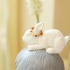 14k Gold Plated Fu Lu Shou Peach Moonstone Ring 14k Gold Plated Fu Lu Shou Peach Moonstone Ring