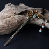 Green Aventurine & Red Agate Floral Soothing Hairpin Green Aventurine & Red Agate Floral Soothing Hairpin