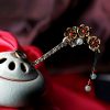 Green Aventurine & Red Agate Floral Soothing Hairpin Green Aventurine & Red Agate Floral Soothing Hairpin