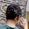 Green Aventurine & Red Agate Floral Soothing Hairpin Green Aventurine & Red Agate Floral Soothing Hairpin