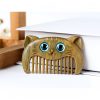Kamm aus grünem Sandelholz mit Katzenmotiv Green Sandalwood Cat Pattern Comb