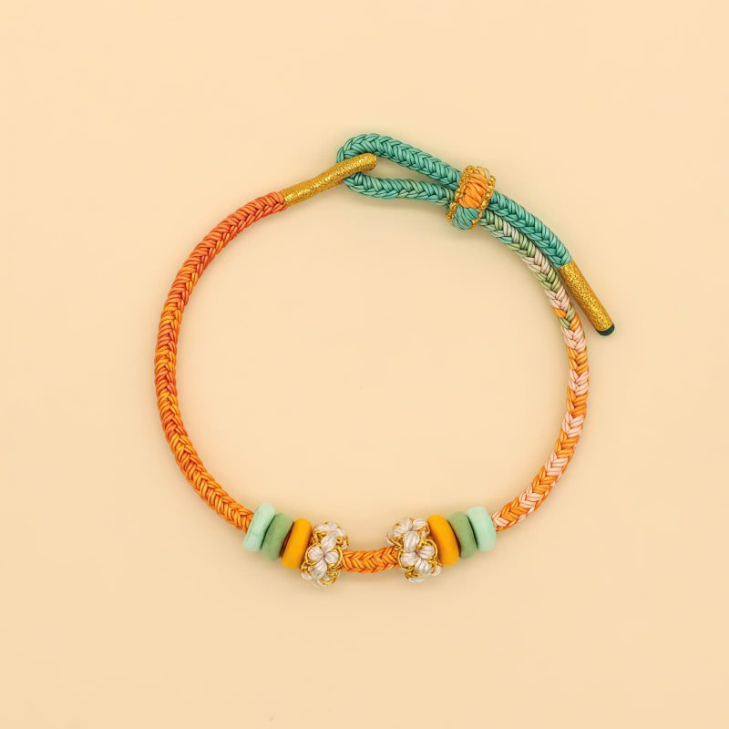 Handmade Eight Thread Peace Knot Braided Bracelet Handmade Eight Thread Peace Knot Braided Bracelet