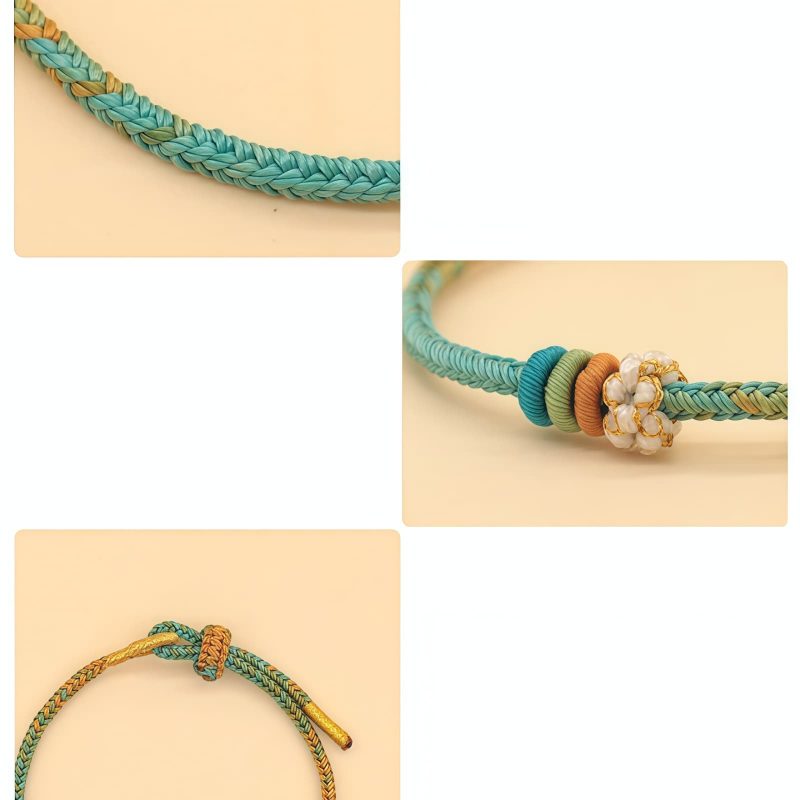 Handmade Eight Thread Peace Knot Braided Bracelet Handmade Eight Thread Peace Knot Braided Bracelet
