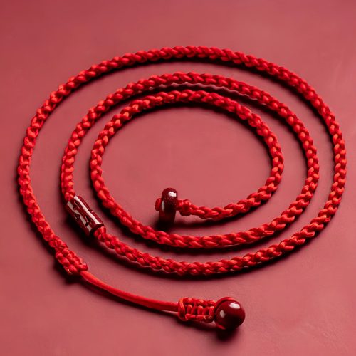 Corrente de Cintura em Cinábrio Natural para Proteção e Bênção Corrente de Cintura em Cinábrio Natural para Proteção e Bênção