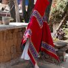Red Heart Tassel Tibetan Hooded Shawl Red Heart Tassel Tibetan Hooded Shawl