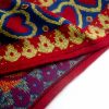 Red Heart Tassel Tibetan Hooded Shawl Red Heart Tassel Tibetan Hooded Shawl