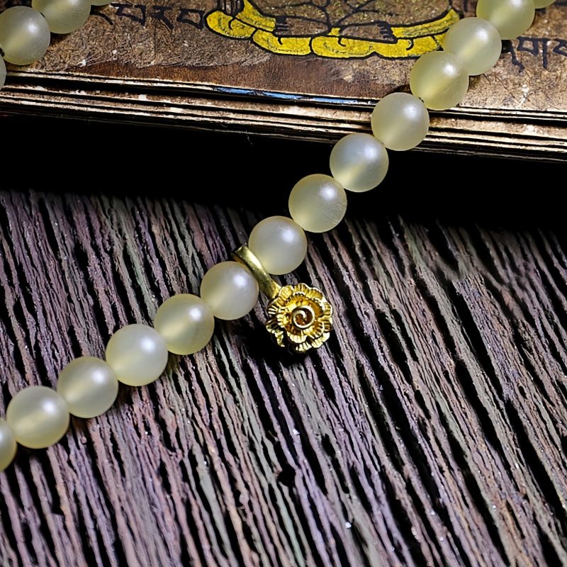 Tibet 108 Mala Sheep Horn Amber Luck Bracelet Tibet 108 Mala Sheep Horn Amber Luck Bracelet