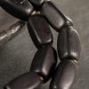 Tibet Ebony Wood Dzi Bead Copper Double Wrap Bracelet