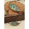 Collar de Protección con Turquesa del Tíbet en Talla Marquesa Tibet Turquoise Marquise Protection Necklace