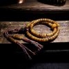 Tibetan 108 Mala Yak Bone Amber Balance Bracelet Tibetan 108 Mala Yak Bone Amber Balance Bracelet