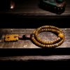 Tibetan 108 Mala Yak Bone Amber Balance Bracelet Tibetan 108 Mala Yak Bone Amber Balance Bracelet