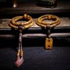 Tibetan 108 Mala Yak Bone Amber Balance Bracelet Tibetan 108 Mala Yak Bone Amber Balance Bracelet