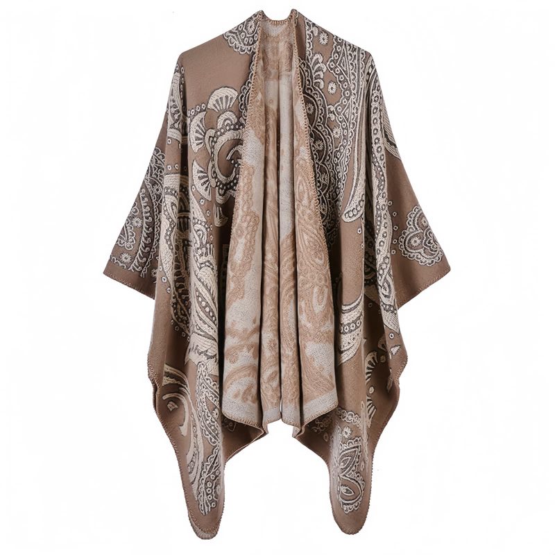 Handgefertigter tibetischer Schal mit Paisley-Muster Tibetan Cashew Flower Handcrafted Shawl