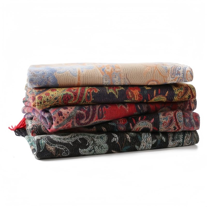 Tibetan Cashew Flower Tassel Shawl Tibetan Cashew Flower Tassel Shawl