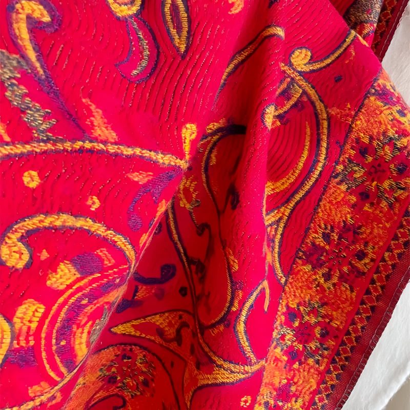 Tibetan Cashew Flower Tassel Shawl Tibetan Cashew Flower Tassel Shawl