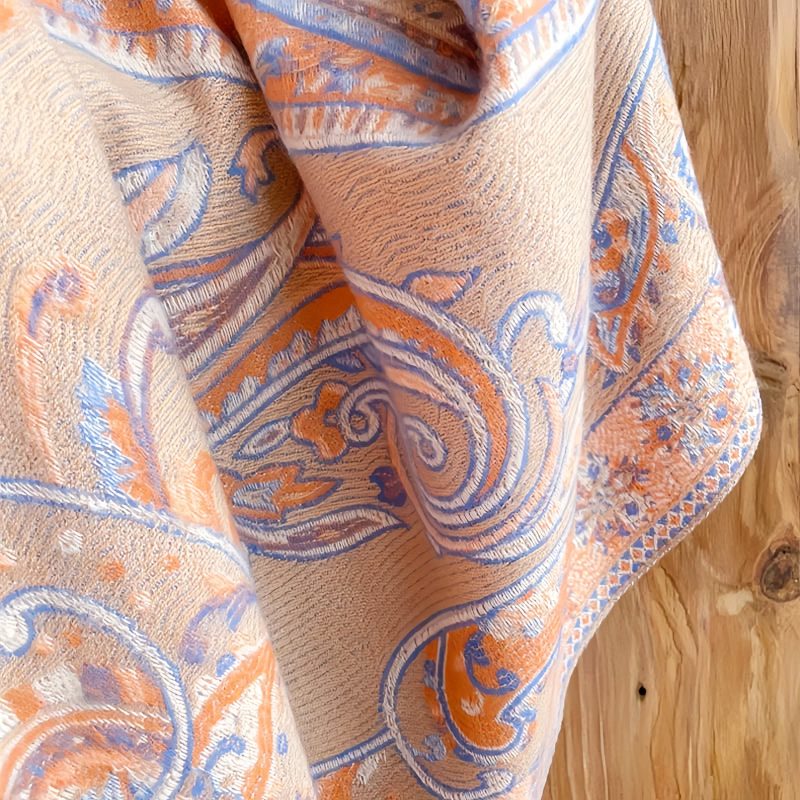 Tibetan Cashew Flower Tassel Shawl Tibetan Cashew Flower Tassel Shawl