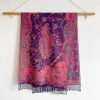 Tibetan Cashew Flowers Shawl Wrap Tibetan Cashew Flowers Shawl Wrap