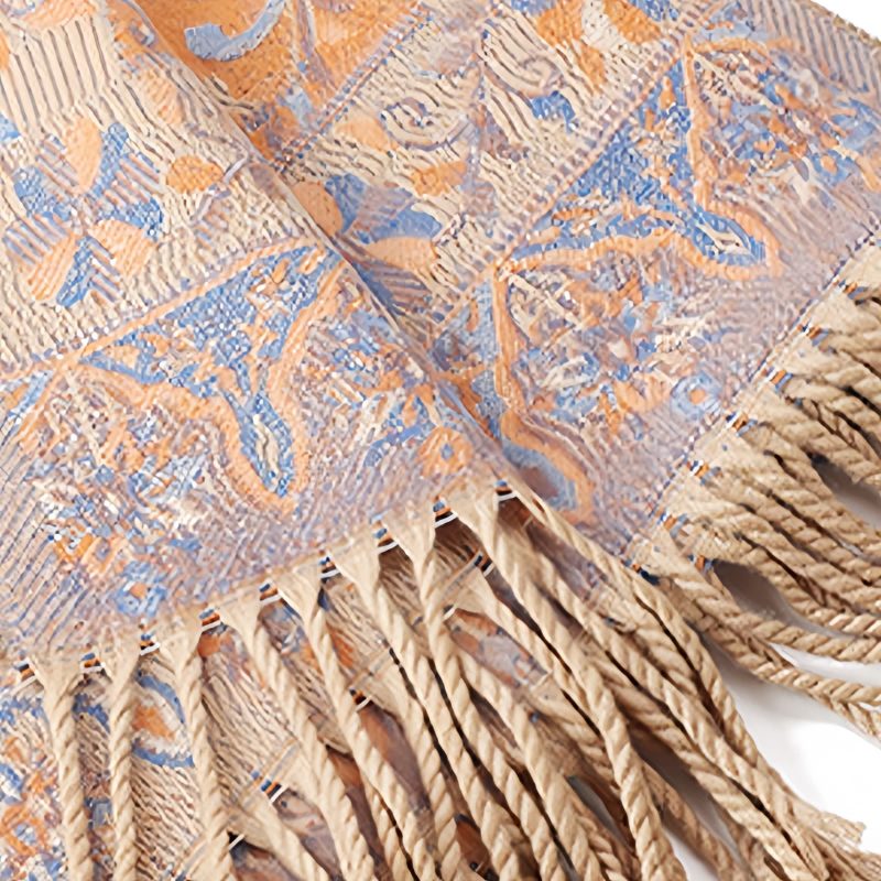 Tibetan Cashew Flowers Shawl Wrap Tibetan Cashew Flowers Shawl Wrap