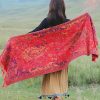 Tibetan Cashew Flowers Shawl Wrap Tibetan Cashew Flowers Shawl Wrap
