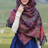 Tibetan Cashew Flowers Shawl Wrap Tibetan Cashew Flowers Shawl Wrap