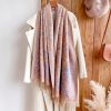Tibetan Cashew Flowers Shawl Wrap Tibetan Cashew Flowers Shawl Wrap