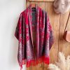 Tibetan Cashew Flowers Shawl Wrap Tibetan Cashew Flowers Shawl Wrap