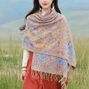 Tibetan Cashew Flowers Shawl Wrap Tibetan Cashew Flowers Shawl Wrap