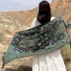 Tibetan Cashew Flowers Shawl Wrap Tibetan Cashew Flowers Shawl Wrap
