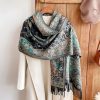 Tibetan Cashew Flowers Shawl Wrap Tibetan Cashew Flowers Shawl Wrap