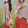 Tibetan Cashew Flowers Shawl Wrap Tibetan Cashew Flowers Shawl Wrap
