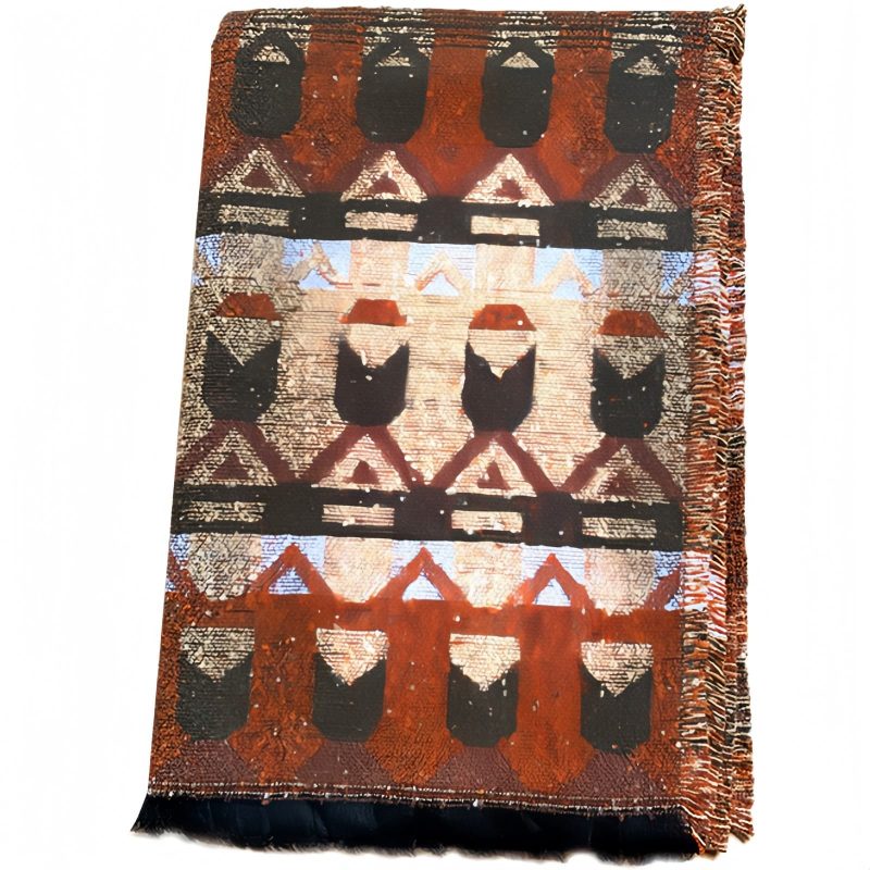 Tibetan Classic Geometry Pattern Shawl Tibetan Classic Geometry Pattern Shawl