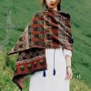 Tibetan Classic Geometry Pattern Shawl Tibetan Classic Geometry Pattern Shawl